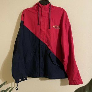 *SOLD* Vintage Ivy Crew Rowing Jacket Red/Dark Blue Medium *Runs Big* “Crew 8”